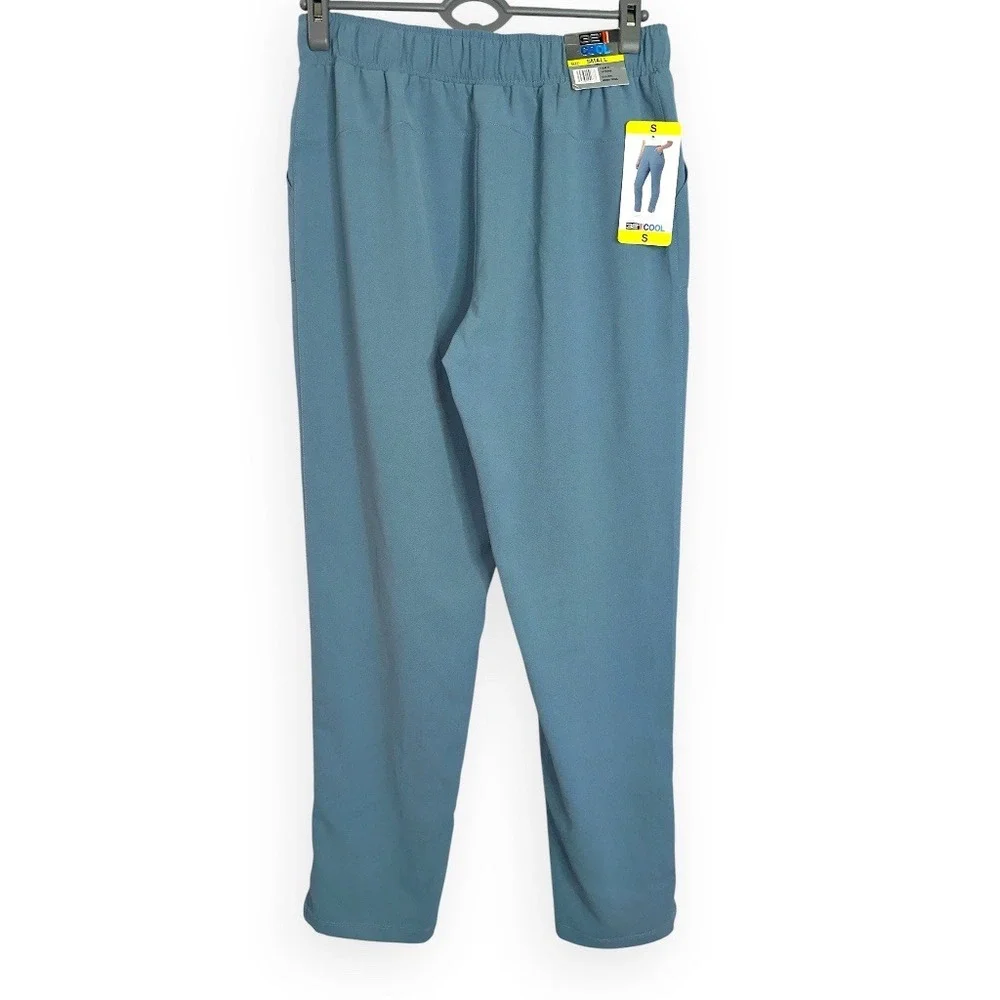 32 Degrees Cool Womens Irish Teal Tapered Ankle Pants Small‎ Athleisure Comfort
